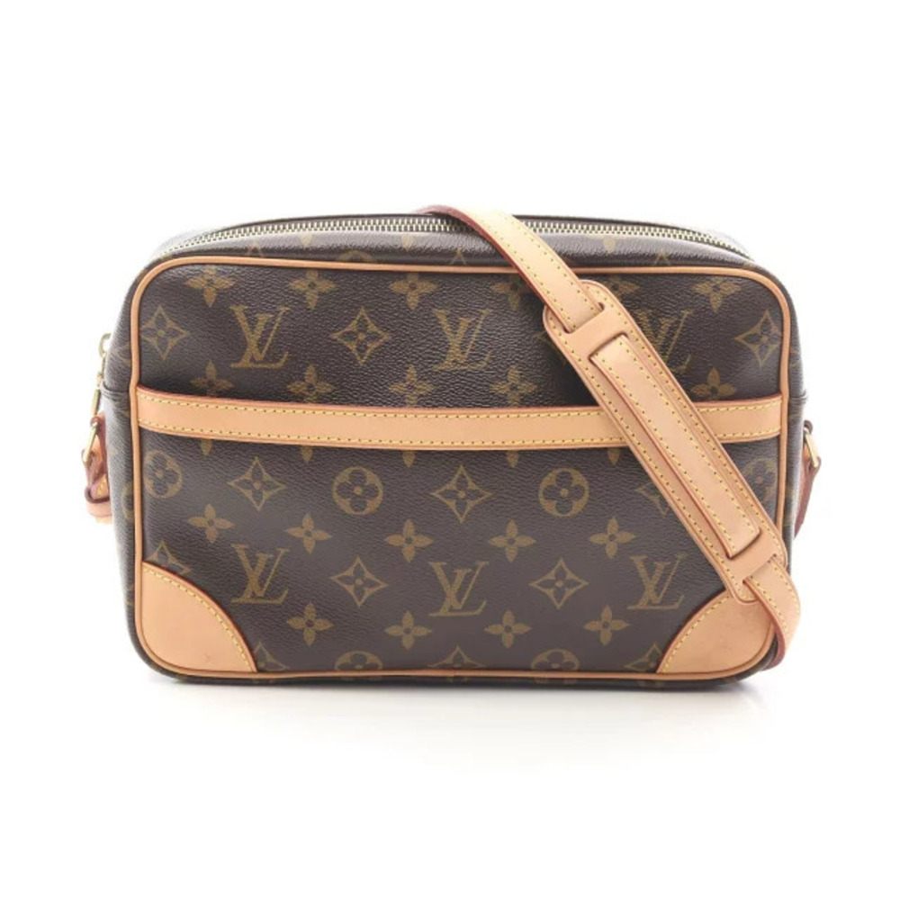 Louis Vuitton Trocadero Shoulder Bag Canvas Leather Monogram Brown